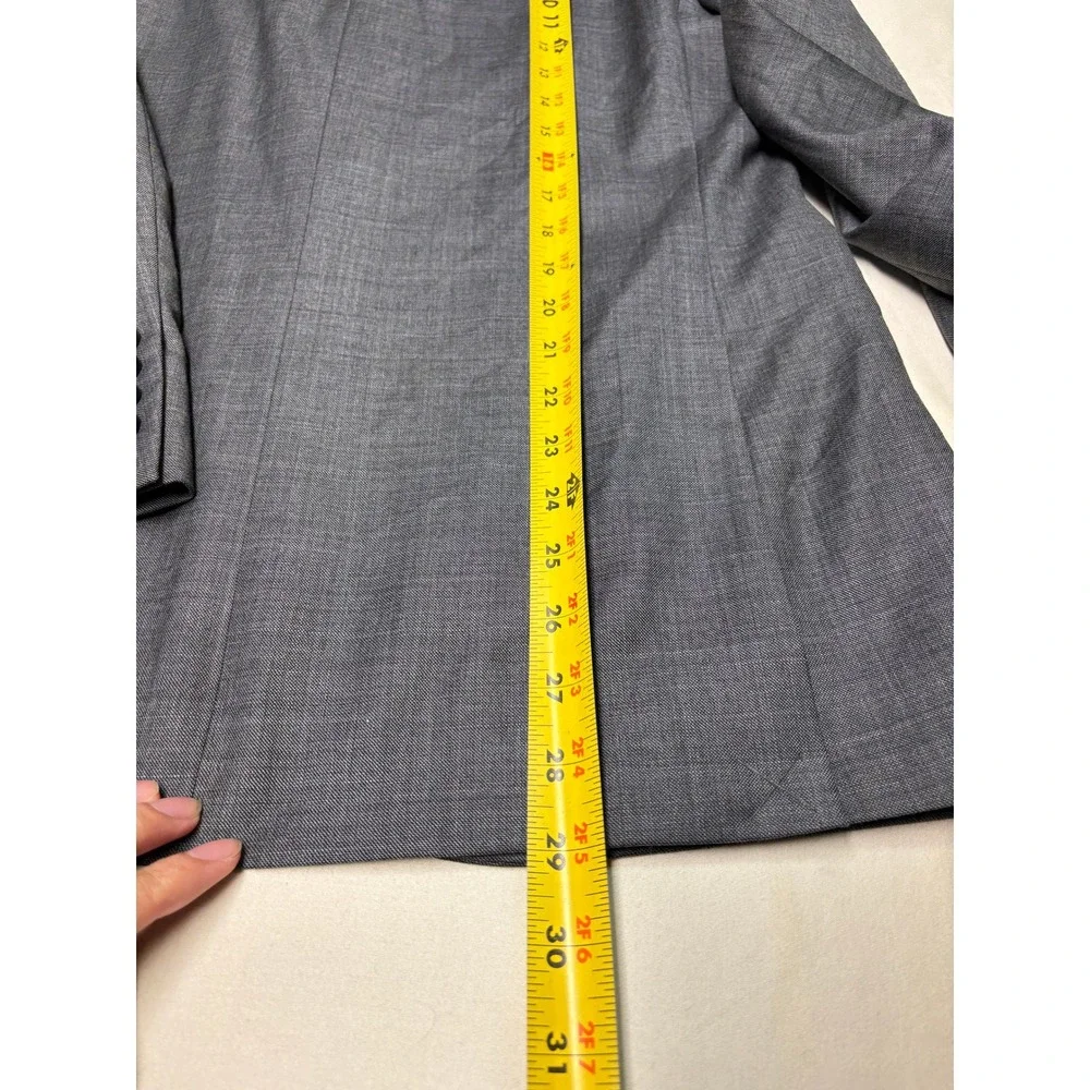 J.Crew Thompson Mens 40S Grey 100% Wool Two Button Suit Jacket Blazer G1730